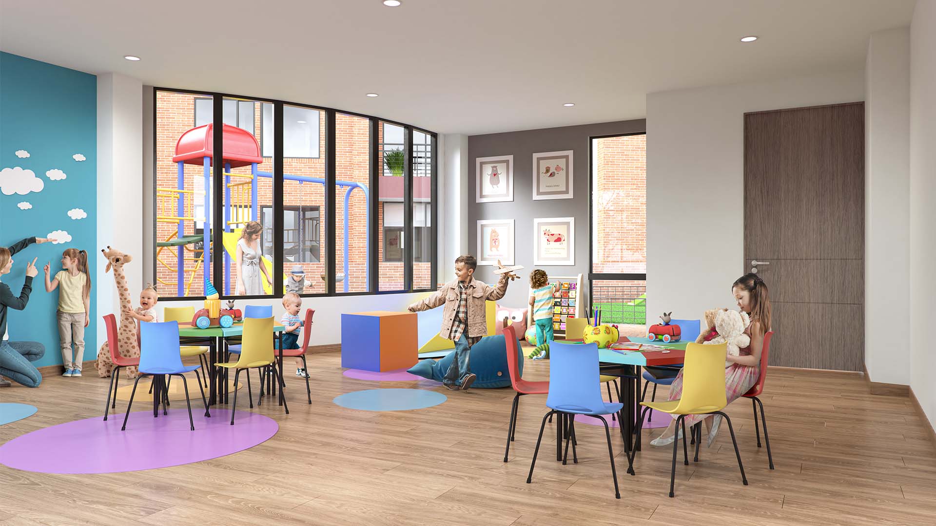 Salón de niños proyecto verdemonte